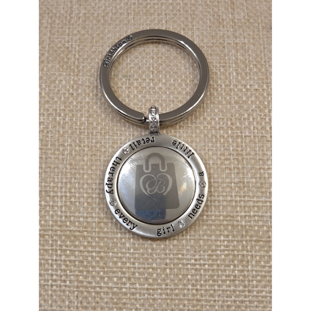 Brighton Keychain Charm "Every Girl Needs A Little Retail Therapy"